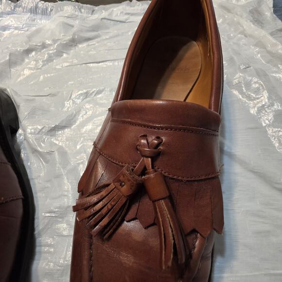 Allen Edmonds Loafers Newport Men’s Brown Leather Tassel Shoes Size 10 D USA main image 4